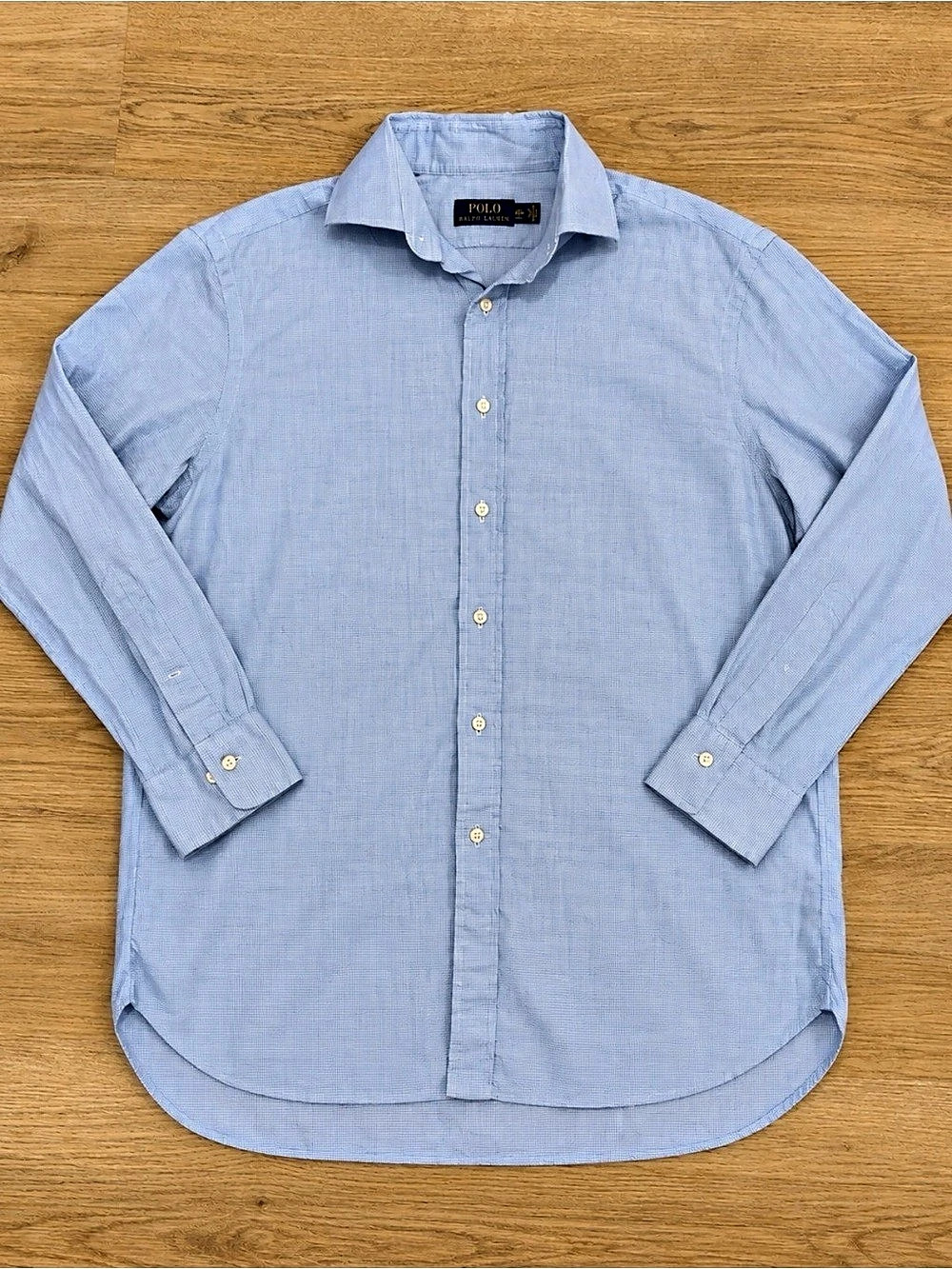Polo Ralph Lauren Houndstooth Button Down in Blue Size XL (16/18)